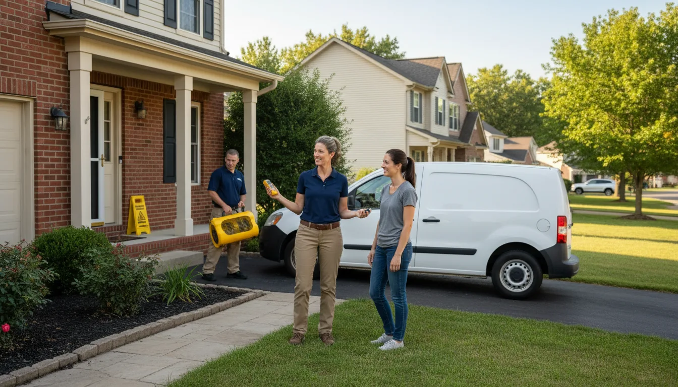 Residential water damage restoration in Newport, AR